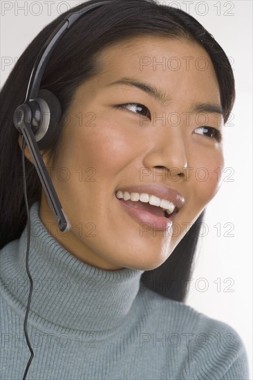 Female customer service representative.