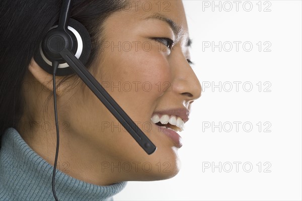 Female customer service representative.