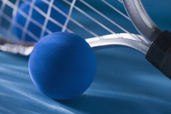 Closeup of racquetball gear.