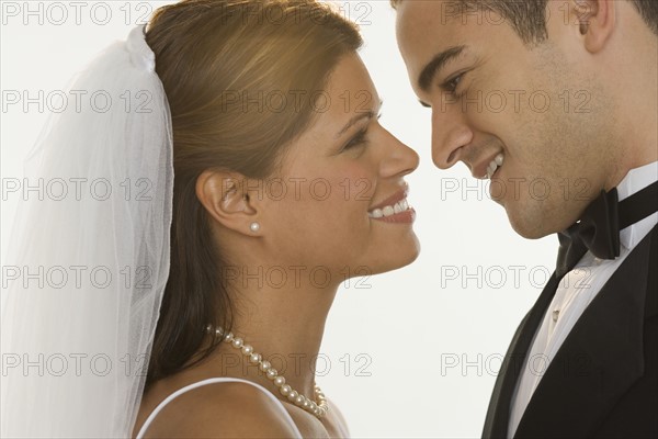 Portrait of bride and groom.