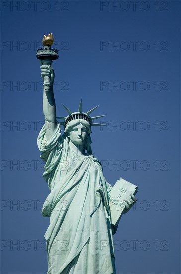 Closeup of Statue of Liberty New York NY.