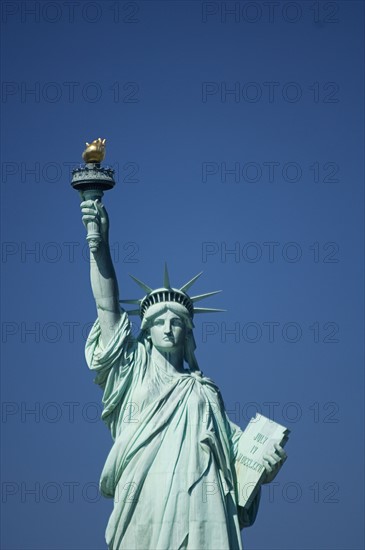 Closeup of Statue of Liberty New York NY.