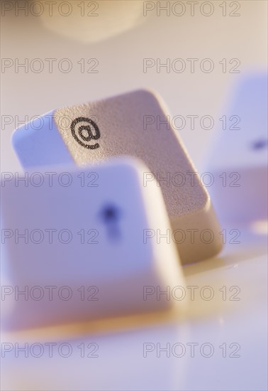 Close up of keyboard keys.