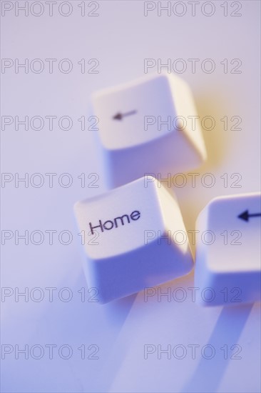 Close up of keyboard keys.