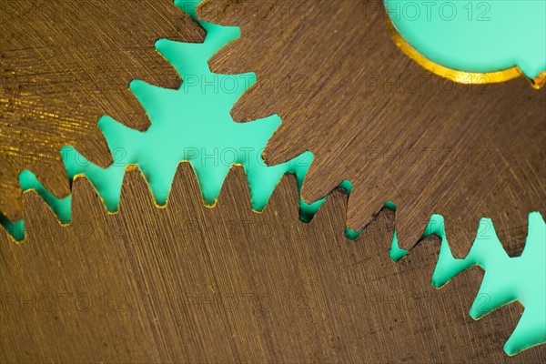 Close up of cog wheels.