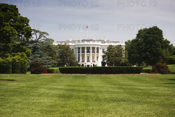 White House landscape Washington DC USA.