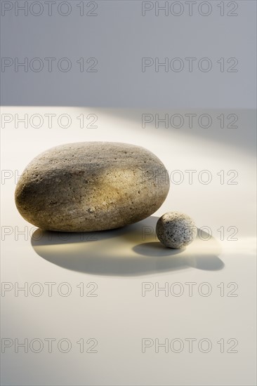 Large and small stone indoors .