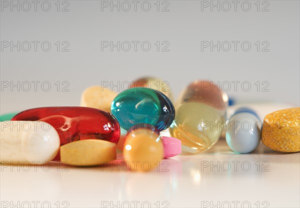 Close up of pills.