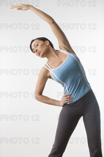 Woman doing stretching exercises.