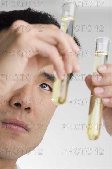 Scientist conducting an experiment.