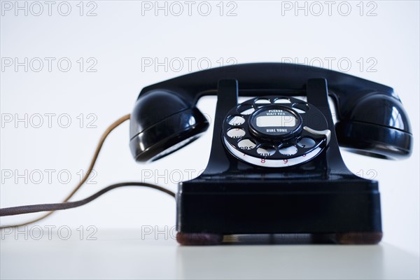 Studio shot of rotary phone.