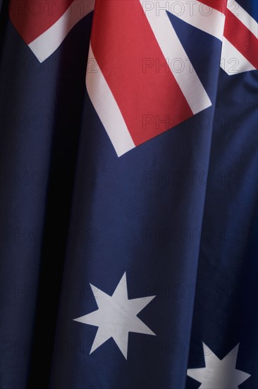 Close up of flag of Australia.