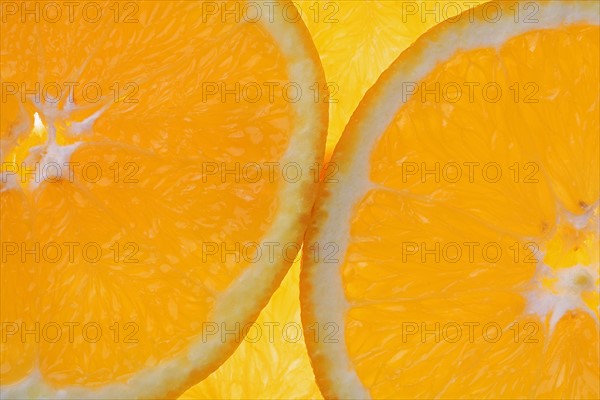 Close up of orange slices.
