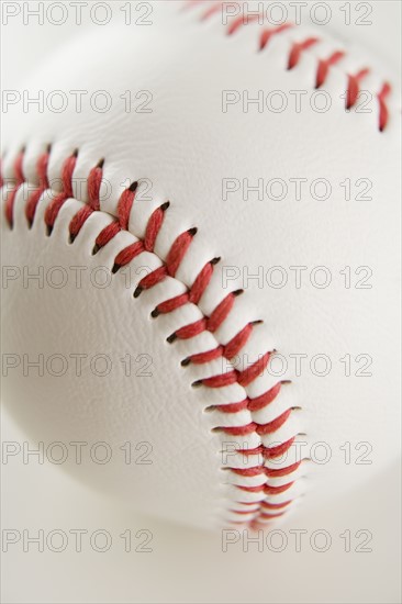 Close up of baseball.