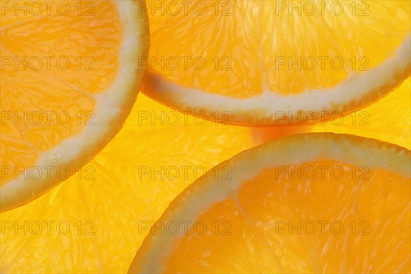 Close up of orange slices.