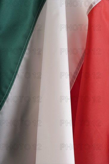 Close up of flag of Italy.