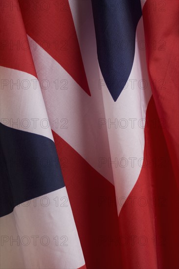 Close up of British flag.