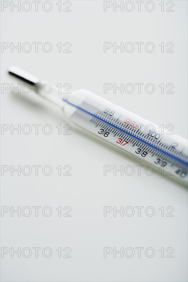 Close up of thermometer.