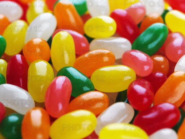 Close up of assorted jelly beans.