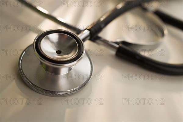 Close up of stethoscope.