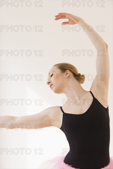 Close up of female ballet dancer.