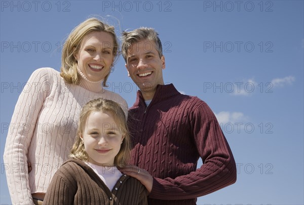 Low angle view of family .