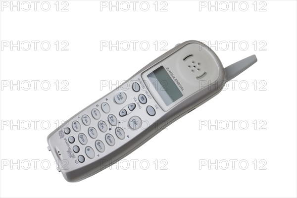 Close up of cordless telephone.