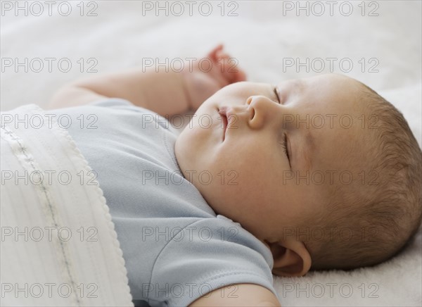 Close up of baby sleeping.