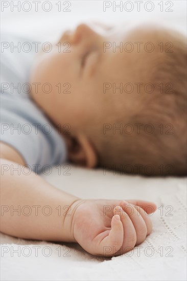Close up of baby sleeping.