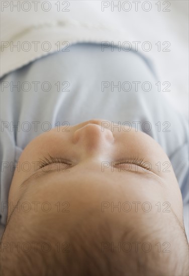 Close up of baby sleeping.