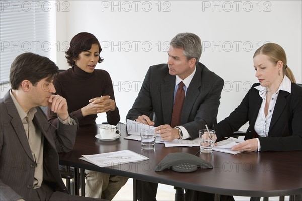 Group of businesspeople in meeting.