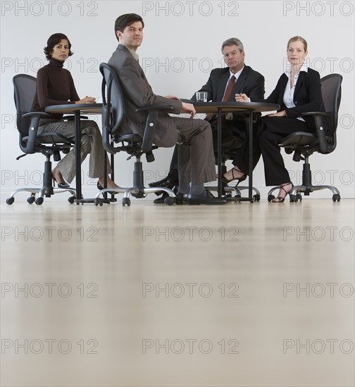 Group of businesspeople having meeting.