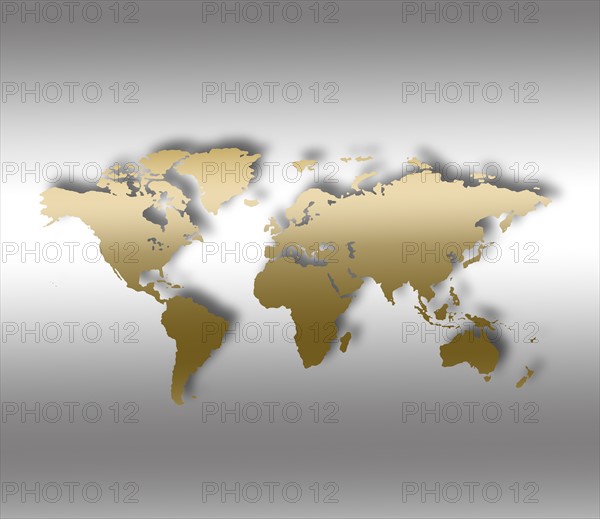 Flat global map.