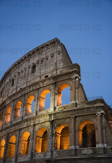 The Colosseum at night, Italy.