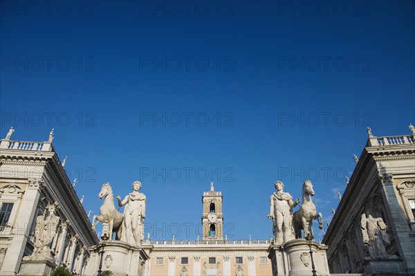 Statues of Castor and Pollux, Piazza del Campidoglio, Italy.