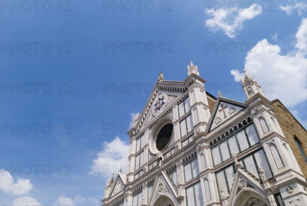 Low angle view of Santa Maria Novella, Florence, Italy.