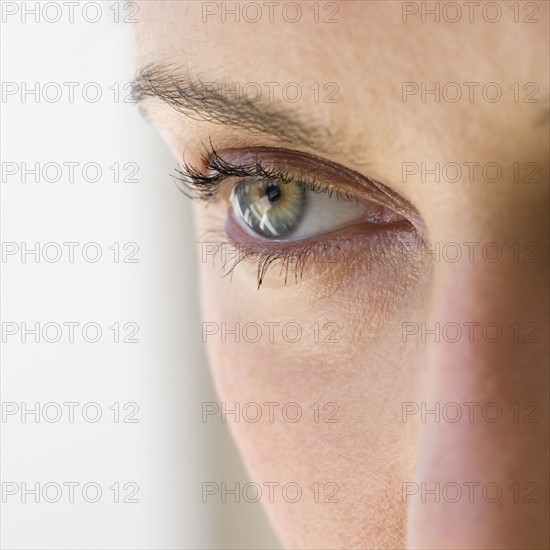 Close up of woman’s eye.