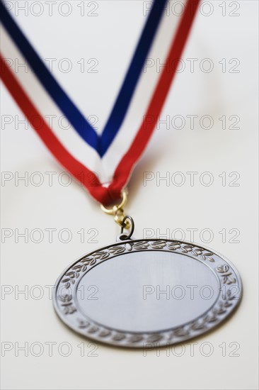 Close up of medal.