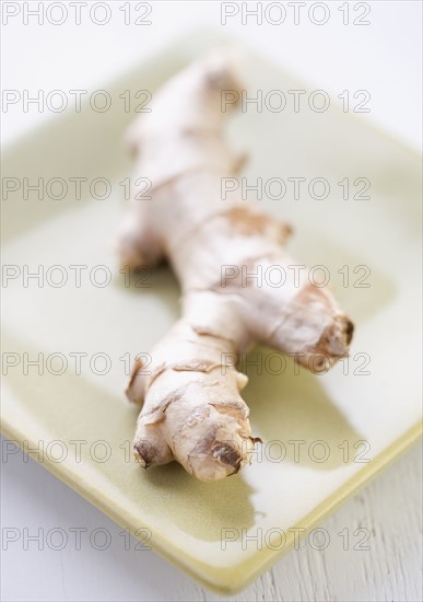 Closeup of ginger root. Date : 2006