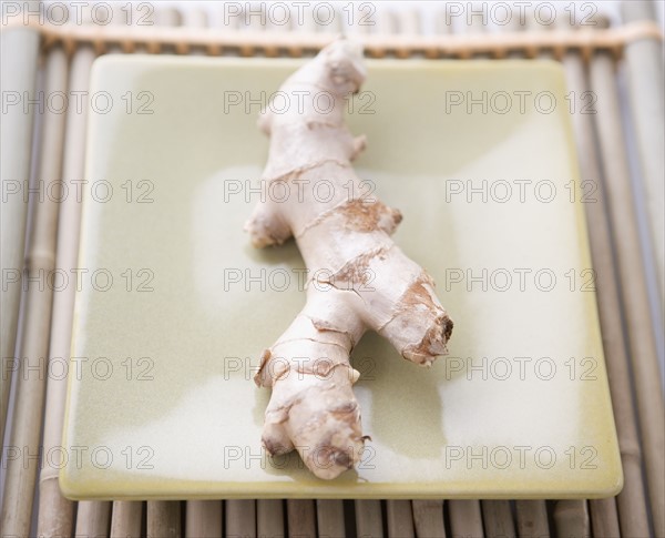 Closeup of ginger root. Date : 2006