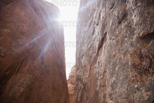 Red Rock at Arches National Park Moab Utah USA. Date : 2006