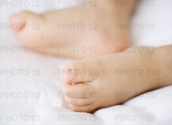 Close up of baby’s feet. Date : 2007