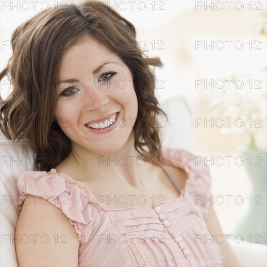 Close up of woman smiling. Date : 2007