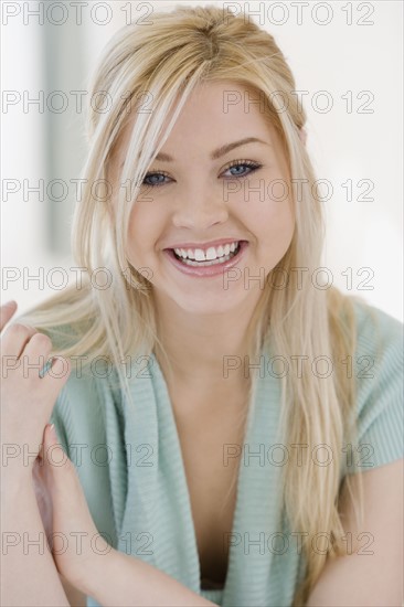 Close up of woman smiling. Date : 2007