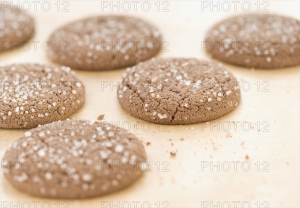 Close up of cookies on tray. Date : 2006