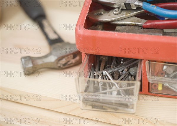 Close up of toolbox. Date : 2006