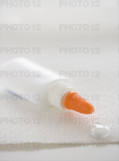 Close up of glue bottle. Date : 2006