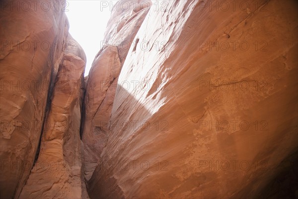 Red Rock at Sand Dunes Arch Arches National Park Moab Utah USA. Date : 2006