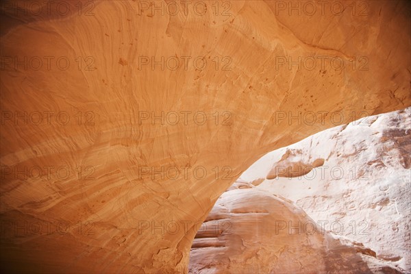 Red Rock at Sand Dunes Arch Arches National Park Moab Utah USA. Date : 2006