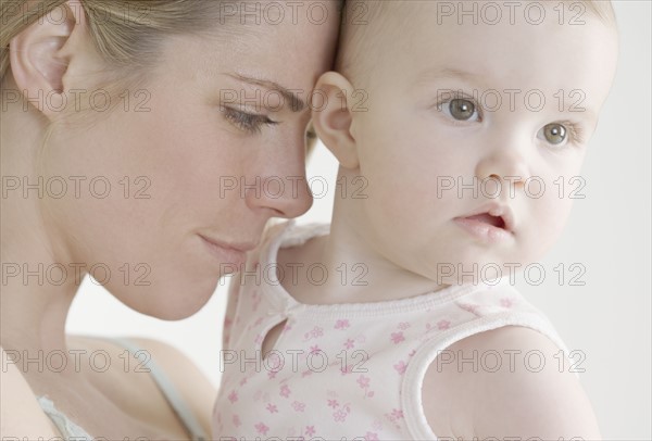 Closeup of mother and baby. Date : 2006